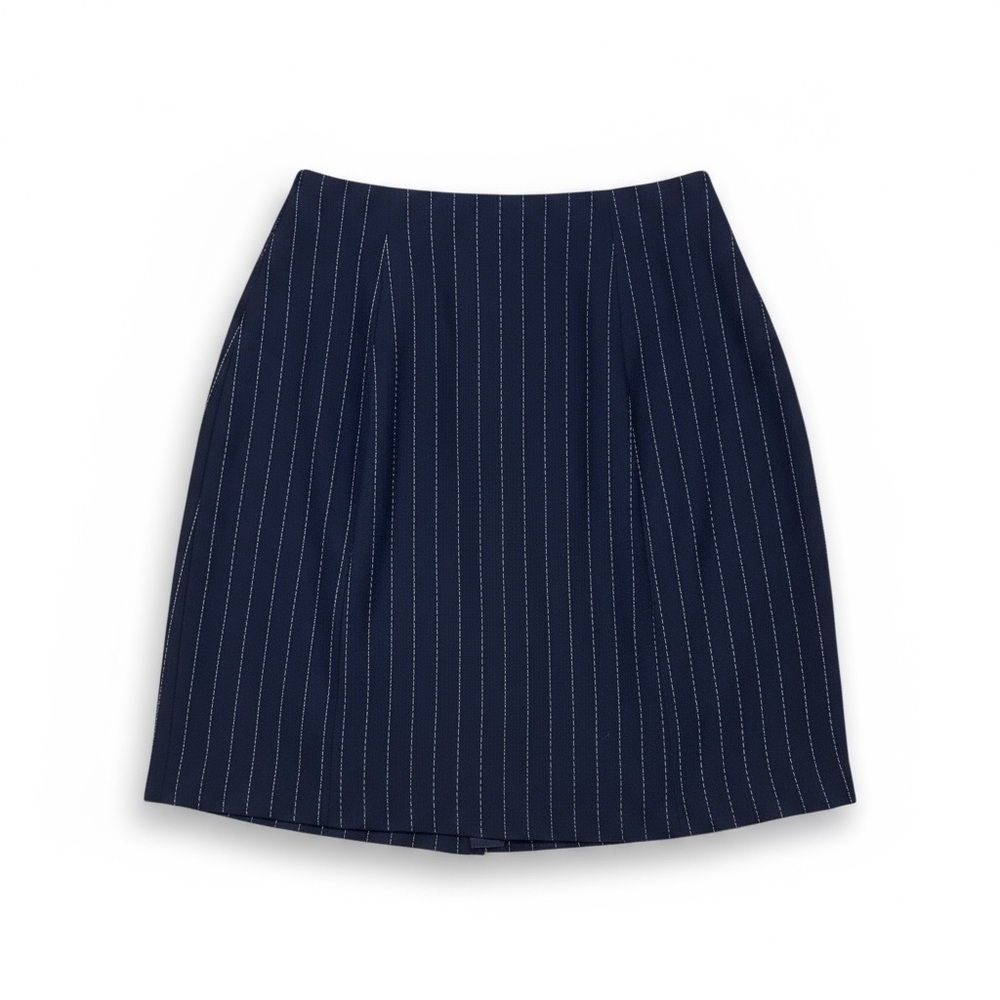 Hillard & Hanson Navy Pinstripe‎ Pencil Skirt Women’s Size 6 Career Office